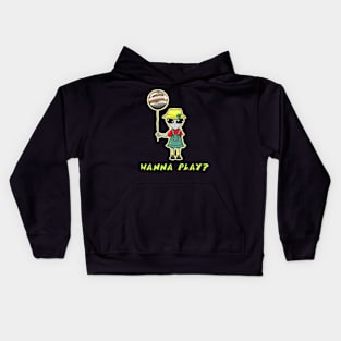 Wanna Play??? Kids Hoodie